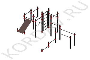 Воркаут с семью гимнастическими снарядами (89 труба) СТ 1.451