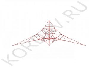 Канатная площадка красный канат КП 1 (0)